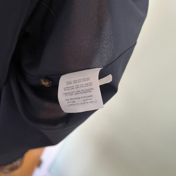 Madewell | Orchard Floral Flutter Sleeve Mini Dress | Navy, Brown, Size 14 - Picture 6 of 10